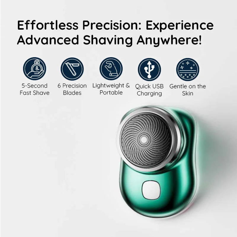 Raxiva pocket size usb electric shaver