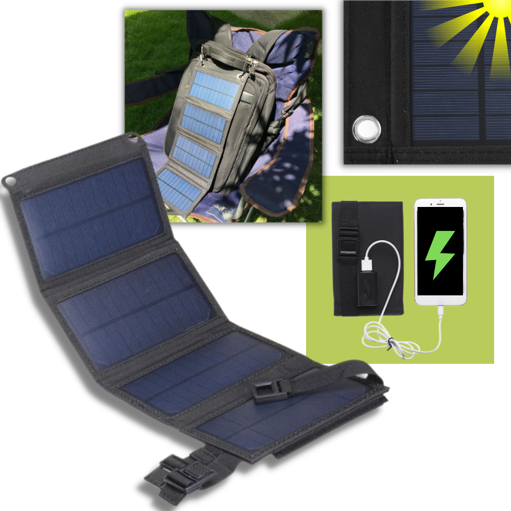 Portable Solar Panel Charger with USB Port-Raxiva-SKU38841708343787581TECH7491699179581, Portable Solar Panel Charger with USB Port, , Raxiva, TECH,
