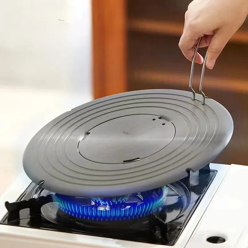 Raxiva - Aluminum Alloy Heat-Conductive Discs – Gas Stove Pot Protectors for Even Cooking, Anti-Burning, Thawing & Heat Insulation