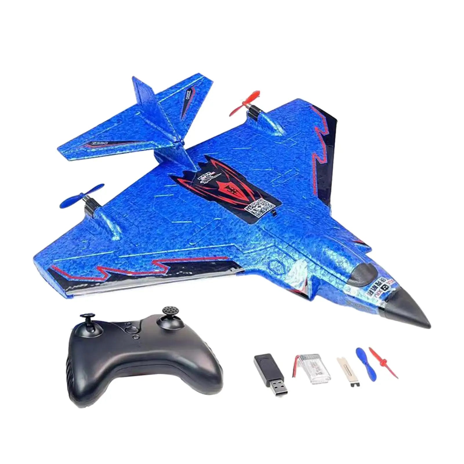 Raxiva - Fixed Wing Airplane with Remote Control – Thrilling Outdoor Flight Toy for Kids, Boys & Girls, Perfect Beginner's Holiday Gift!