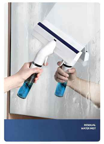 Raxiva - Glass Cleaning Brush with Water Spray