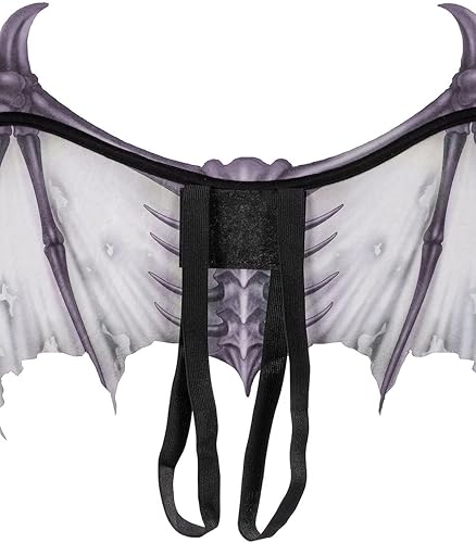 Raxiva - Halloween 3D Angel Devil Big Wings -  Wings Costume Accessories for Halloween Scary Demon Cosplay Decoration
