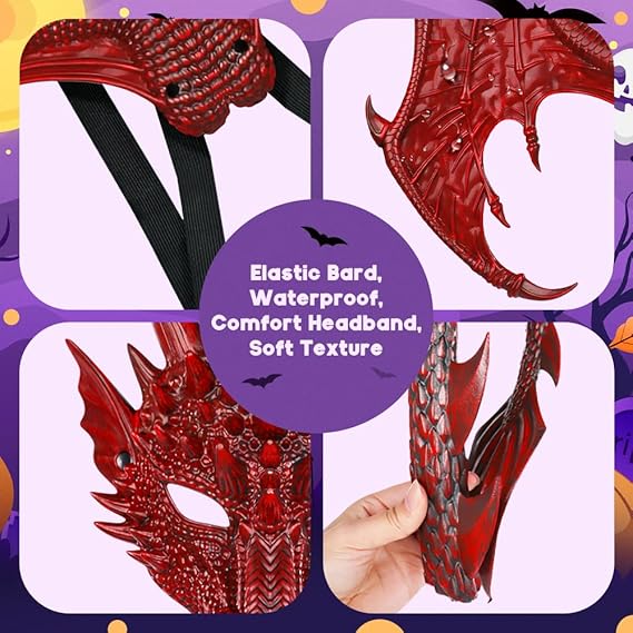Raxiva - Halloween 3D Dragon Wings - Captivating Costume Fun