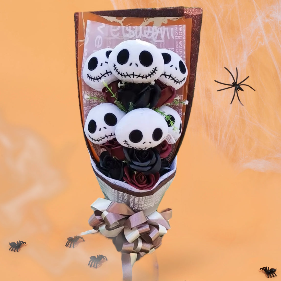 Raxiva - Jack Skellington Doll Bouquet  - Halloween Jack Skellington Plush Bouquet Doll