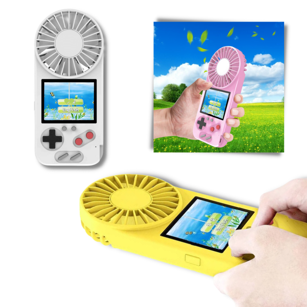 Raxiva - Multi-Game Hand-Held Console with Fan