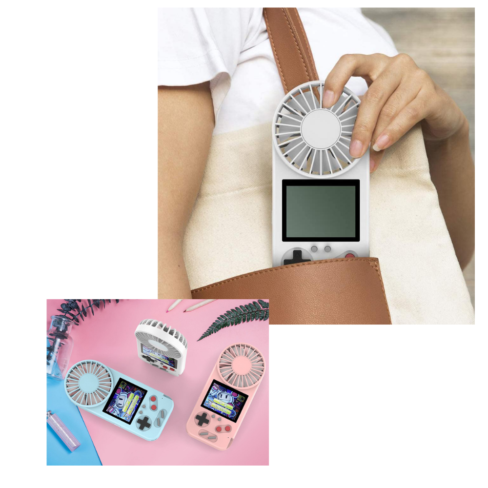 Raxiva - Multi-Game Hand-Held Console with Fan