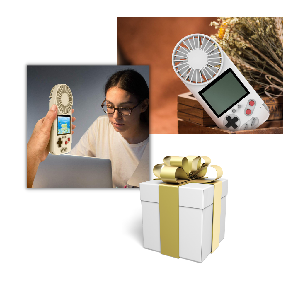 Raxiva - Multi-Game Hand-Held Console with Fan