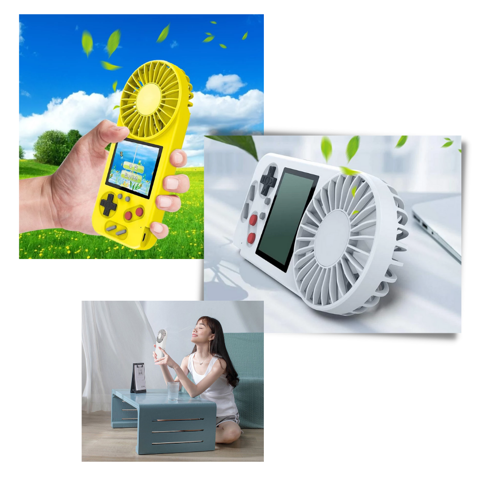 Raxiva - Multi-Game Hand-Held Console with Fan