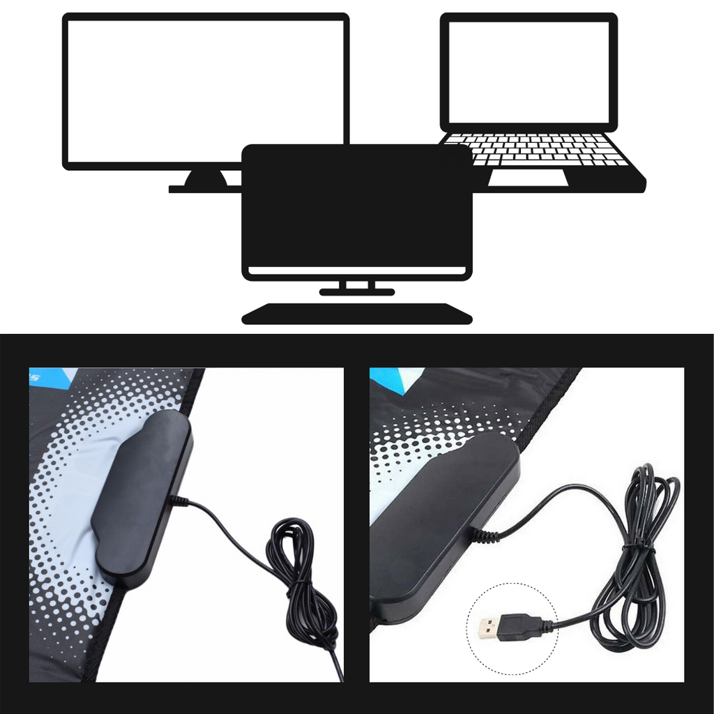 Raxiva - Non-Slip USB Dance Pad