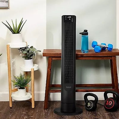 Raxiva - Oscillating Digital Tower Fan With Speed Control Switch