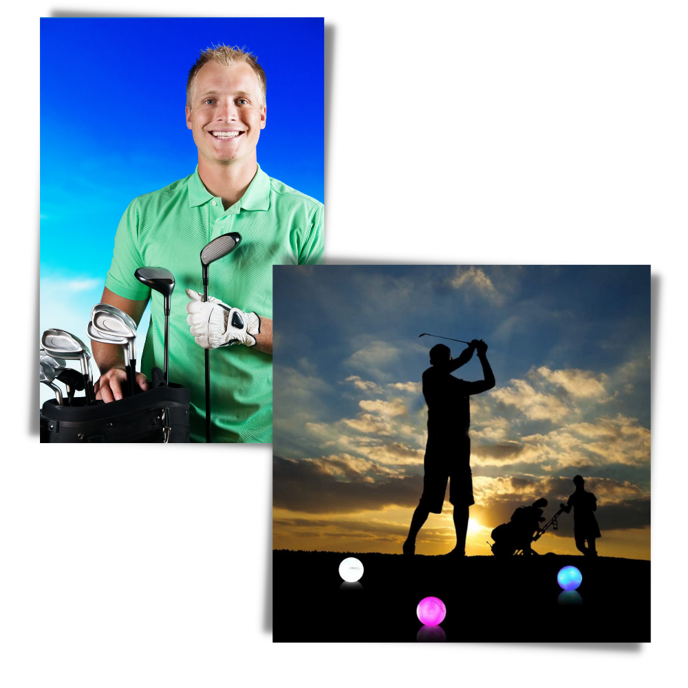 Raxiva - Pack of 6 LED Glowing Golf Balls