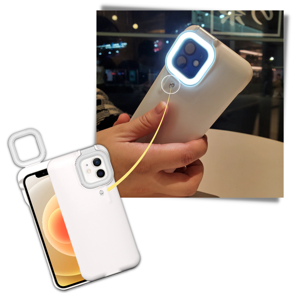 Raxiva - Phone Case With LED Ringlight