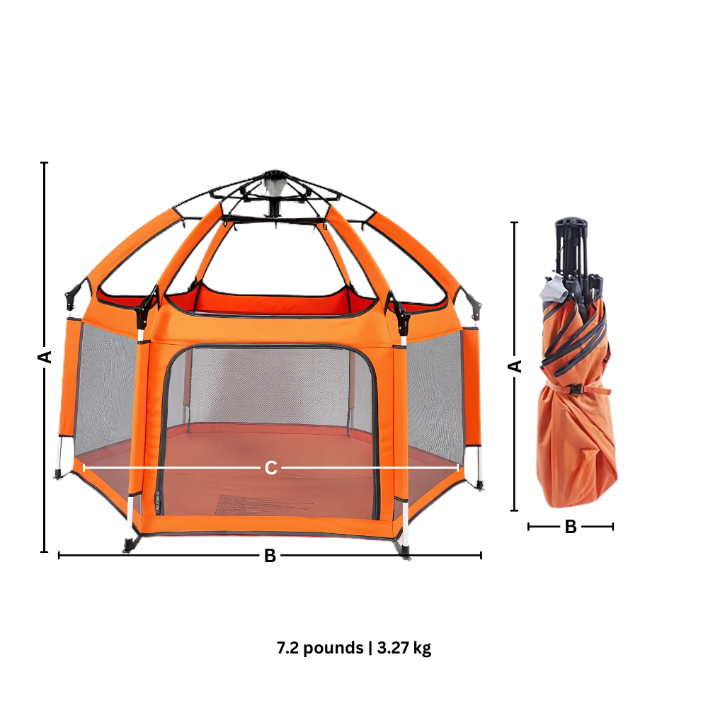 Raxiva - Pop-up Mesh Children's Playpen