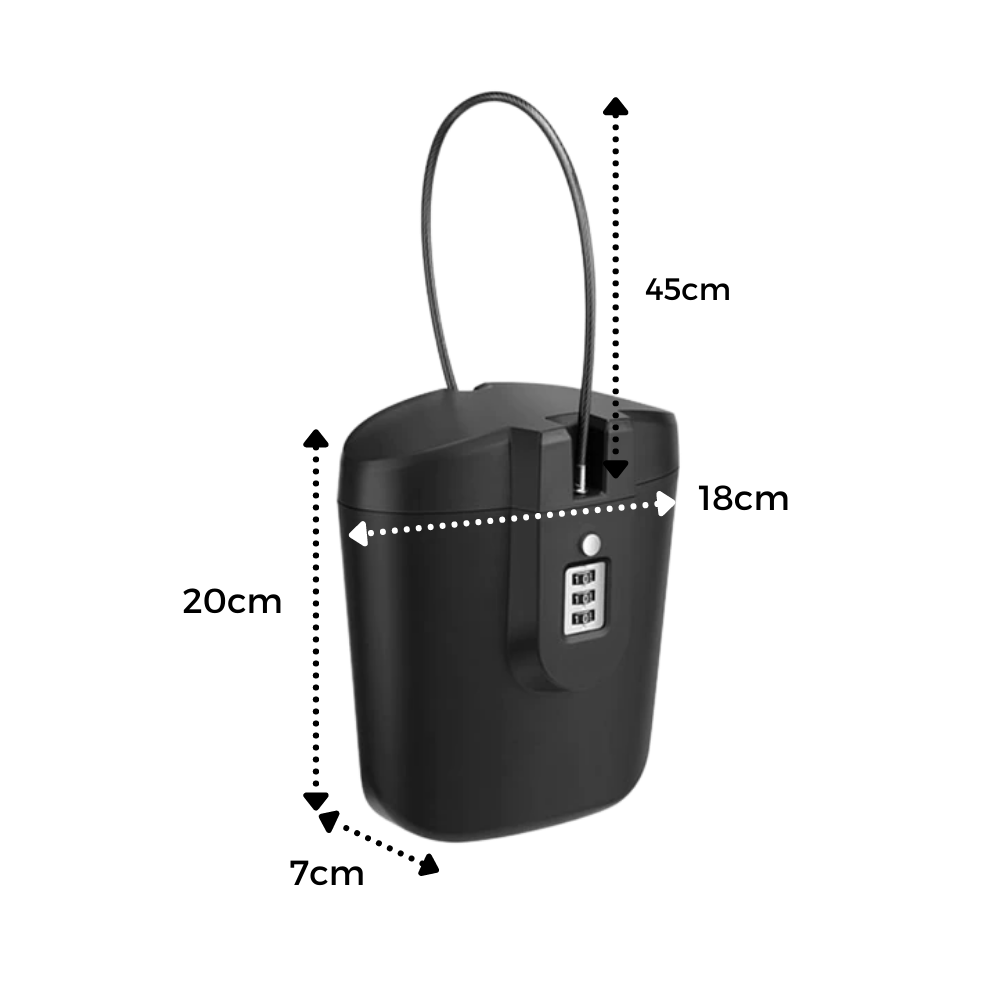 Raxiva - Portable Safe Box with Handle