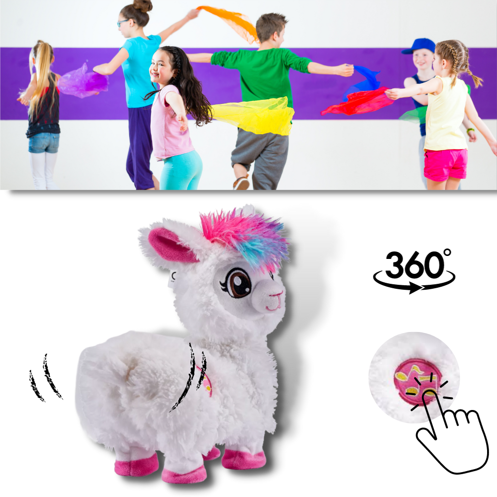 Raxiva - Rainbow Dancing Llama Musical Shakin Toy