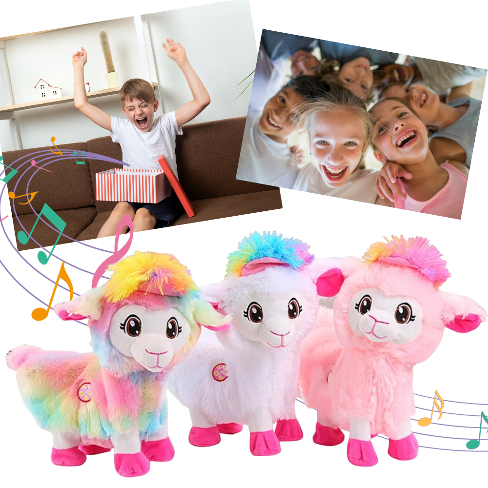 Raxiva - Rainbow Dancing Llama Musical Shakin Toy