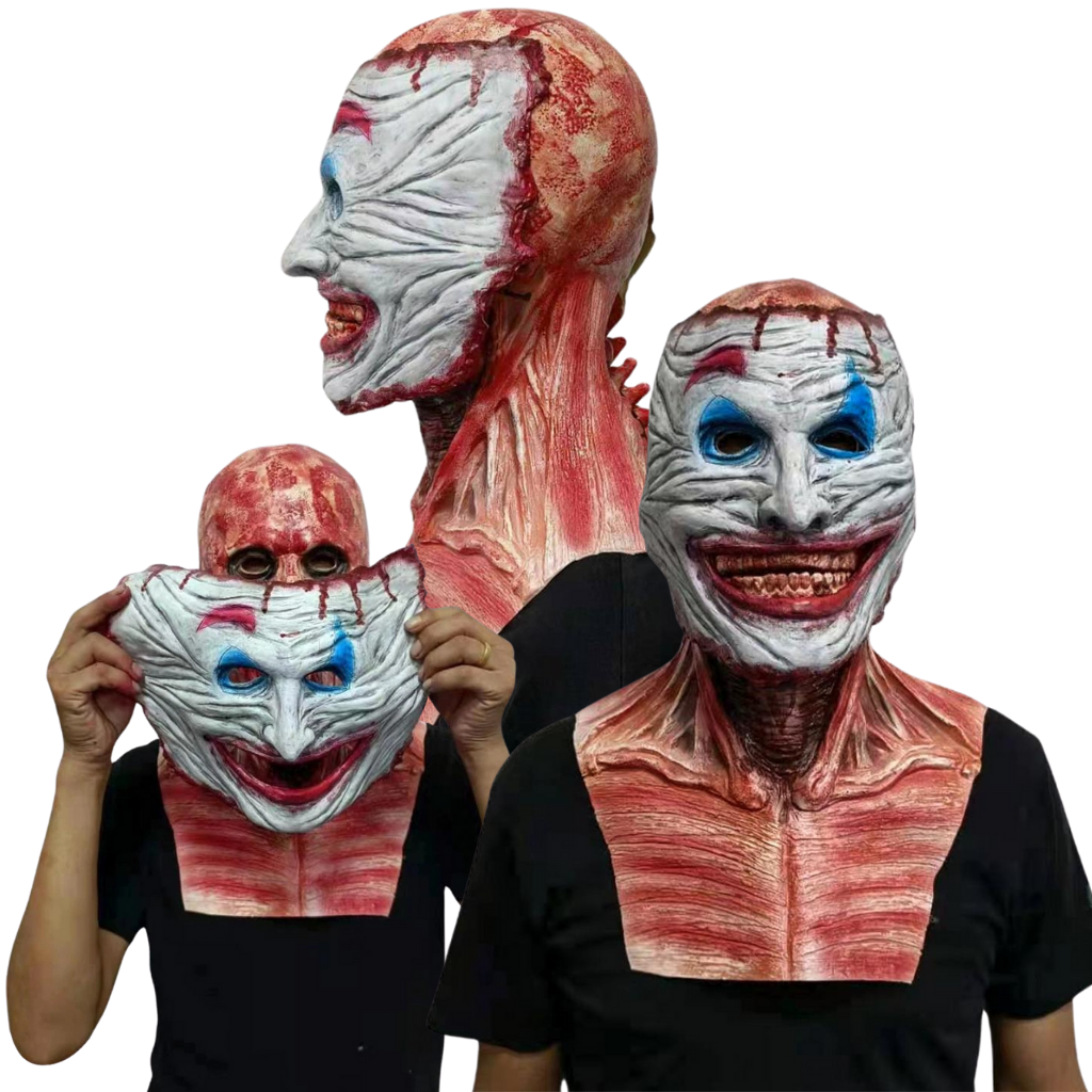 Raxiva - Realistic Halloween Horror Double Mask