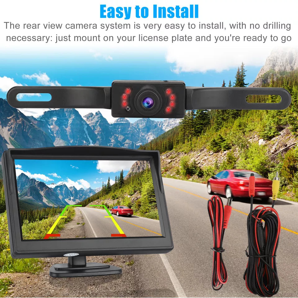 Raxiva - Rear View Back Up Camera For Car