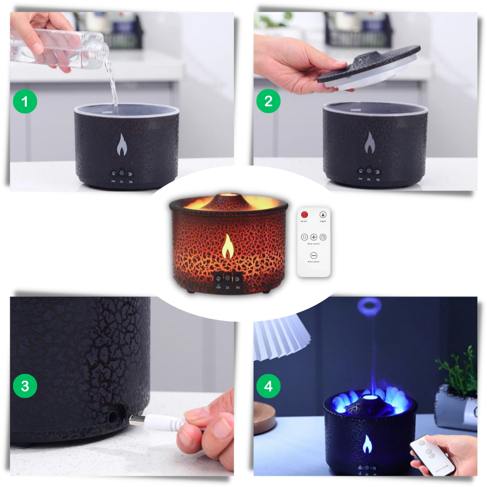 Raxiva - Relaxing volcano humidifier
