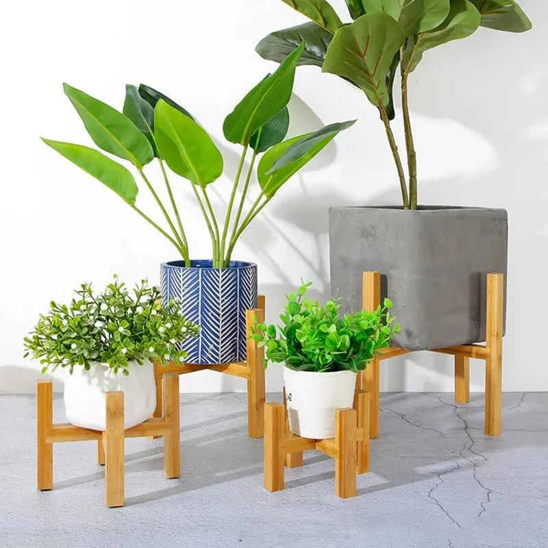 Raxiva - Wooden Plant Pot Trays