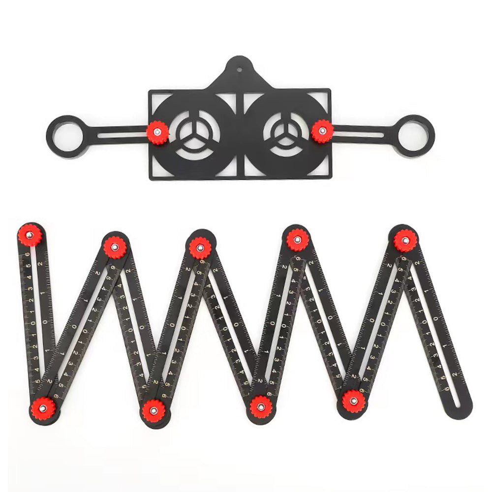 Raxiva-adjustable aluminum alloy tile work folding ruler