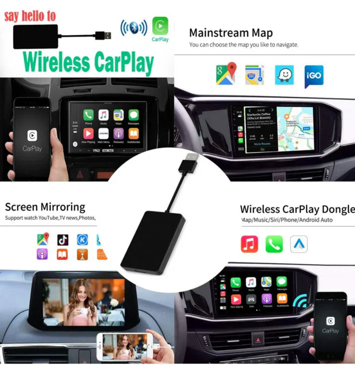 Raxiva-carplay android auto adapter compatible with all vehicles