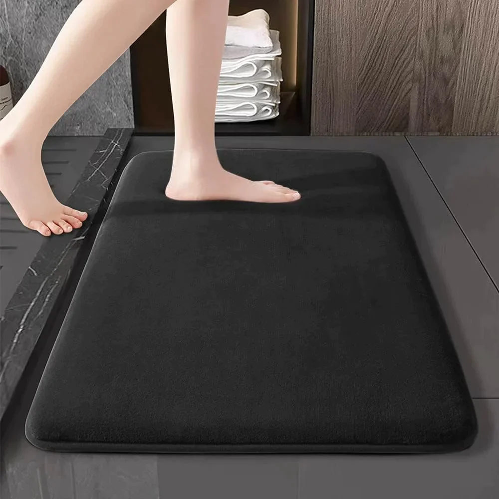Raxiva-ultra absorbent memory foam bath mat comfort step in