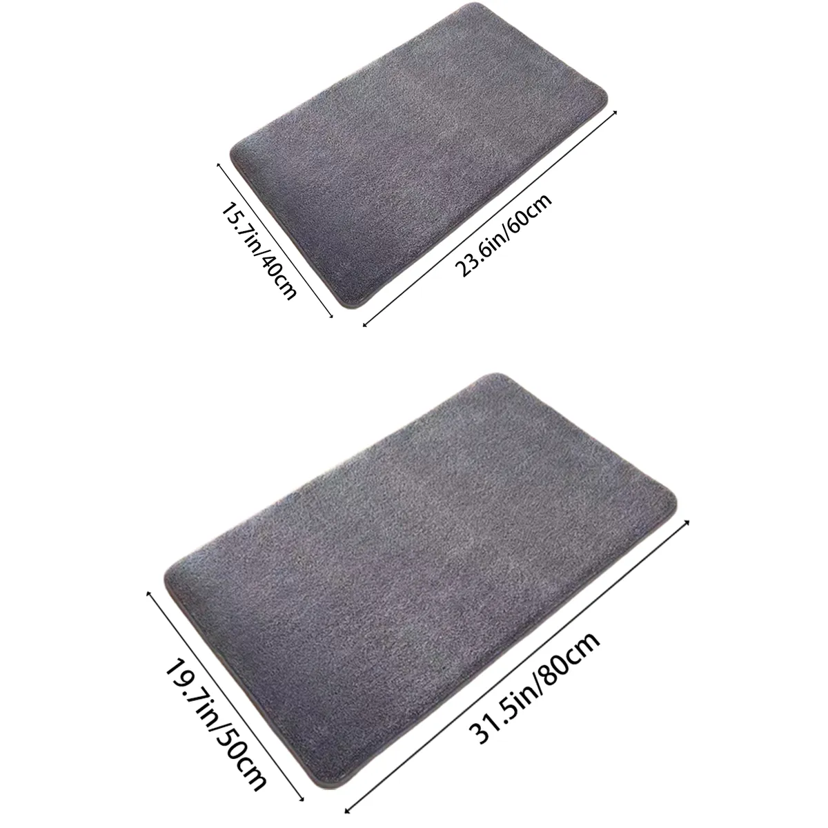 Raxiva-ultra absorbent memory foam bath mat comfort step in