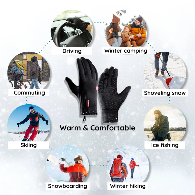 Raxiva unisex thermal touchscreen gloves