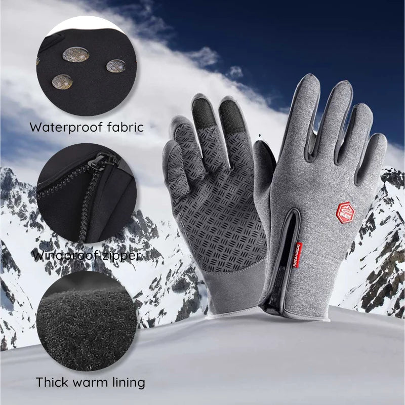 Raxiva unisex thermal touchscreen gloves