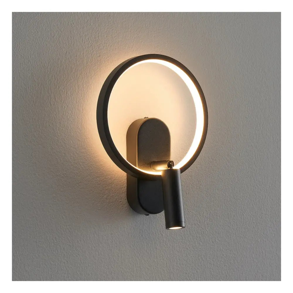 Raxiva-applique murale led ambiance avec liseuse orientable integree