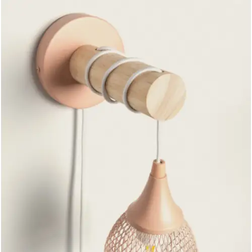 Raxiva-applique murale bois metal design elegant