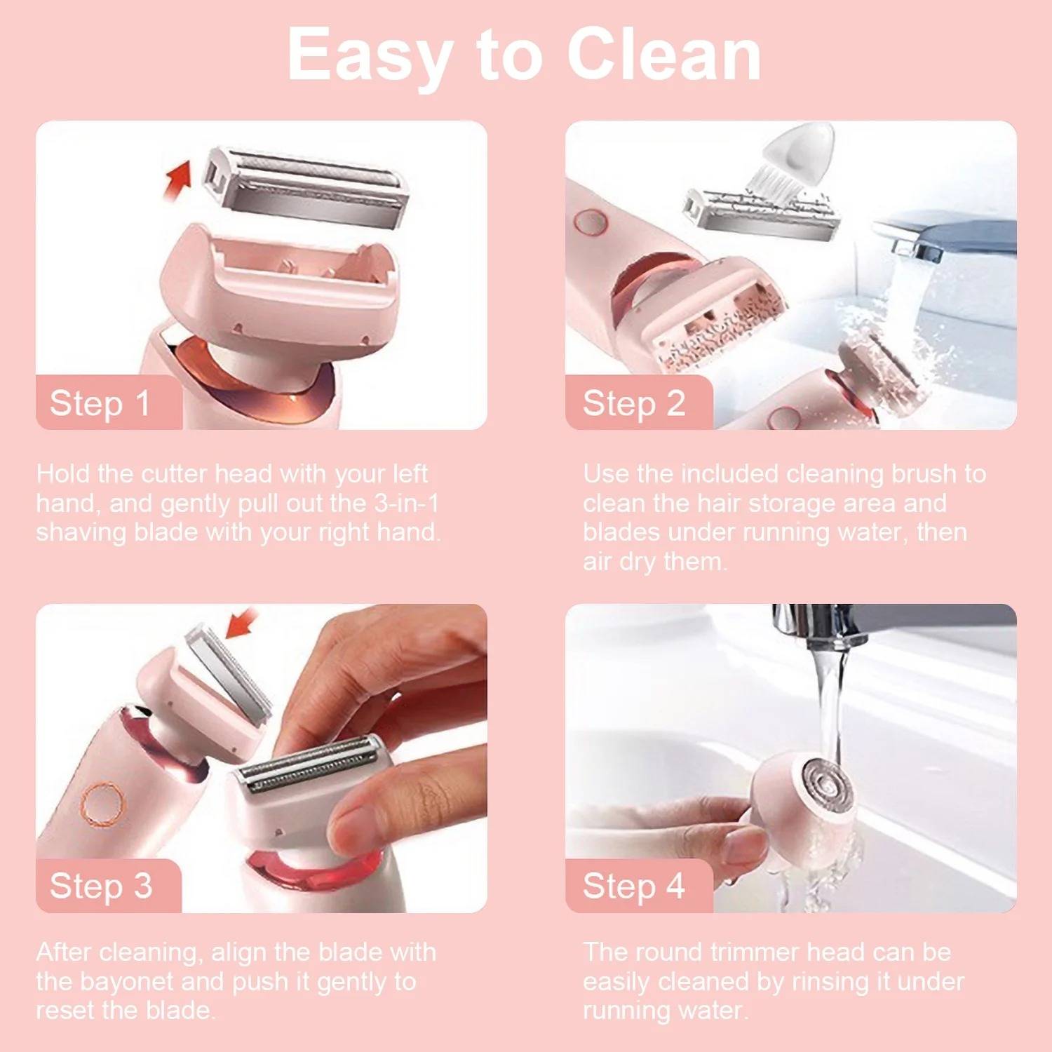 Raxiva-electric shaver for females