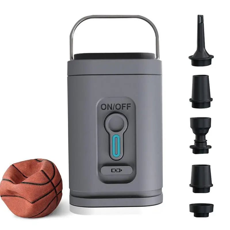 Raxiva-compact electric air mattress pump mini inflator 5 nozzles 0 5 psi 4500pa air compressor