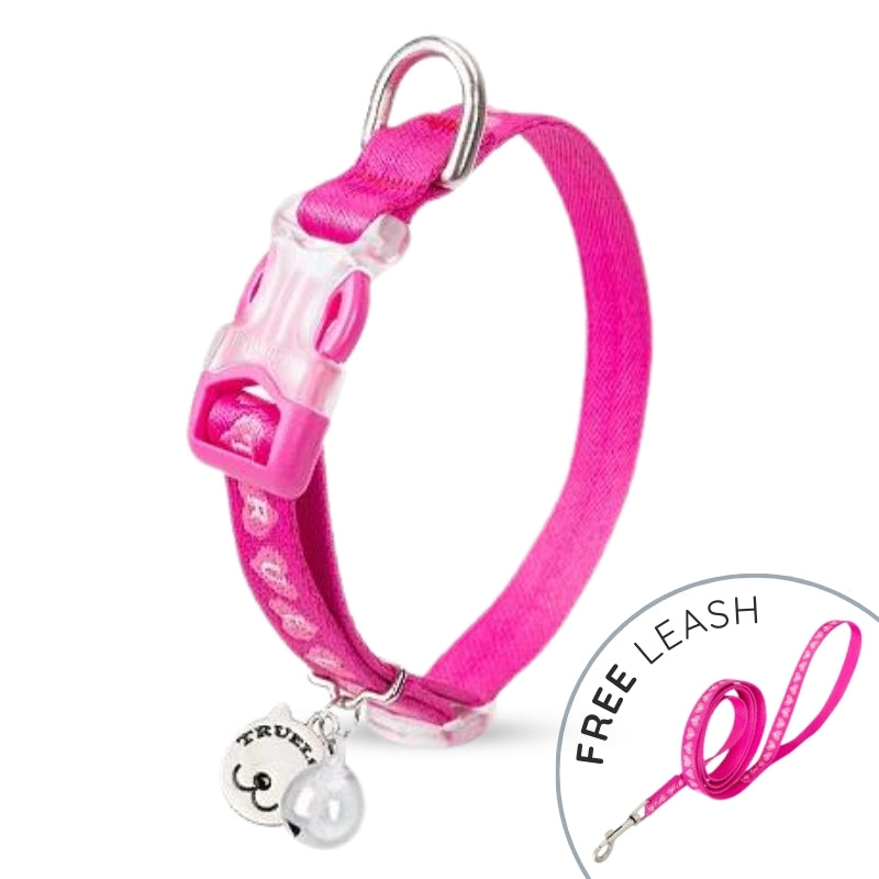 Raxiva cotton cat collar leash