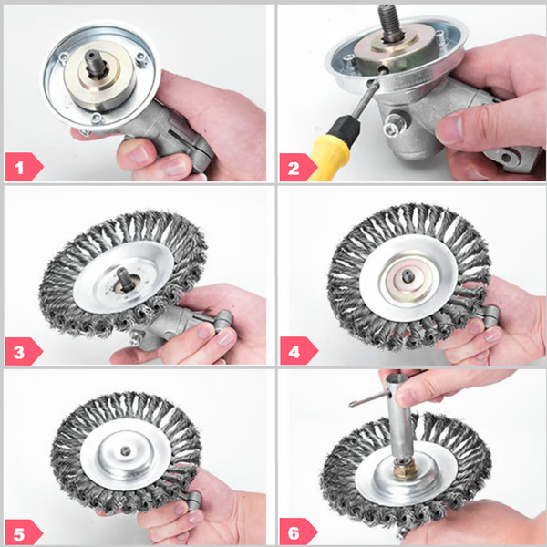 Raxiva-unbreakable wired trimmer blade round edge grass trimmer blades weed removal gifts gardeners