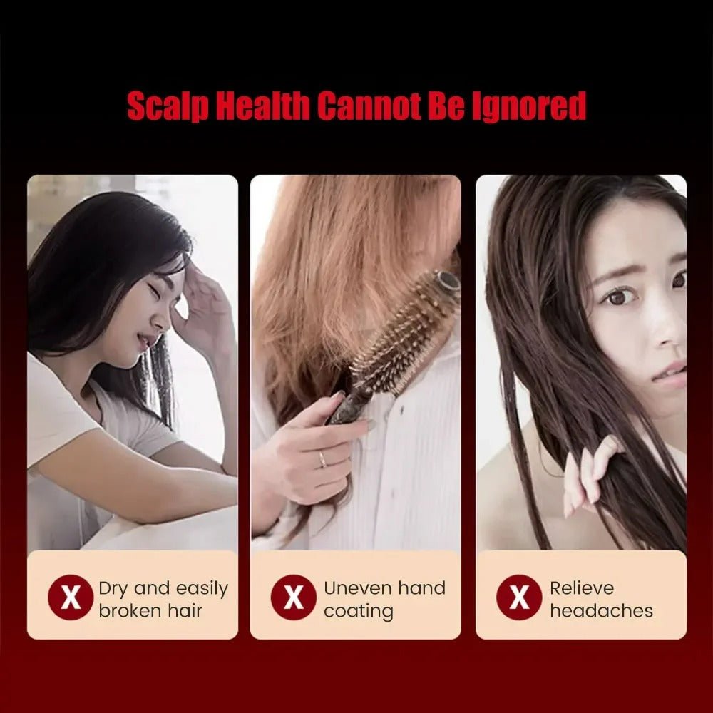 Raxiva-electric massage comb red light scalp treatment