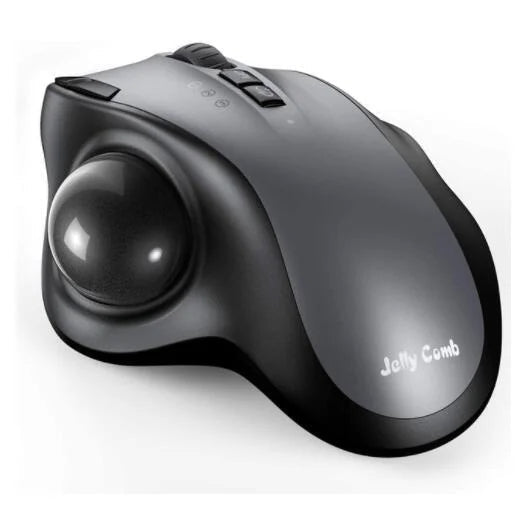 Raxiva-ergonomic wireless trackball mouse precision vertical laser 2400dpi hard case laptop desktop