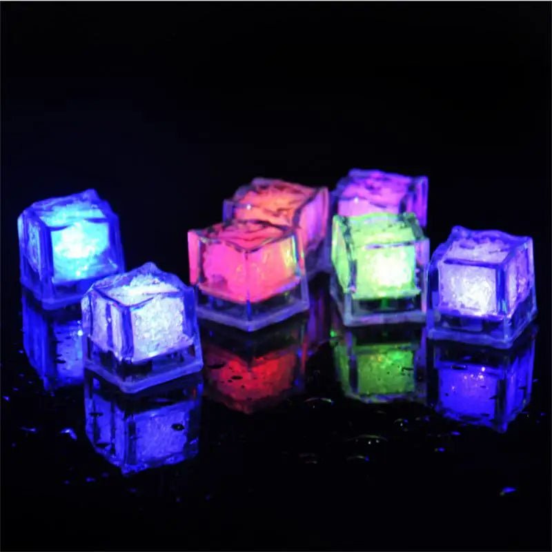 Raxiva-glowing led ice cubes fun fast flash water toys party decorations magical drinks
