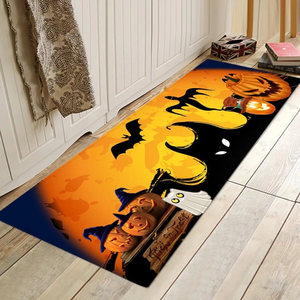 Raxiva-halloween bathroom rug set water absorbent anti slip floor mat