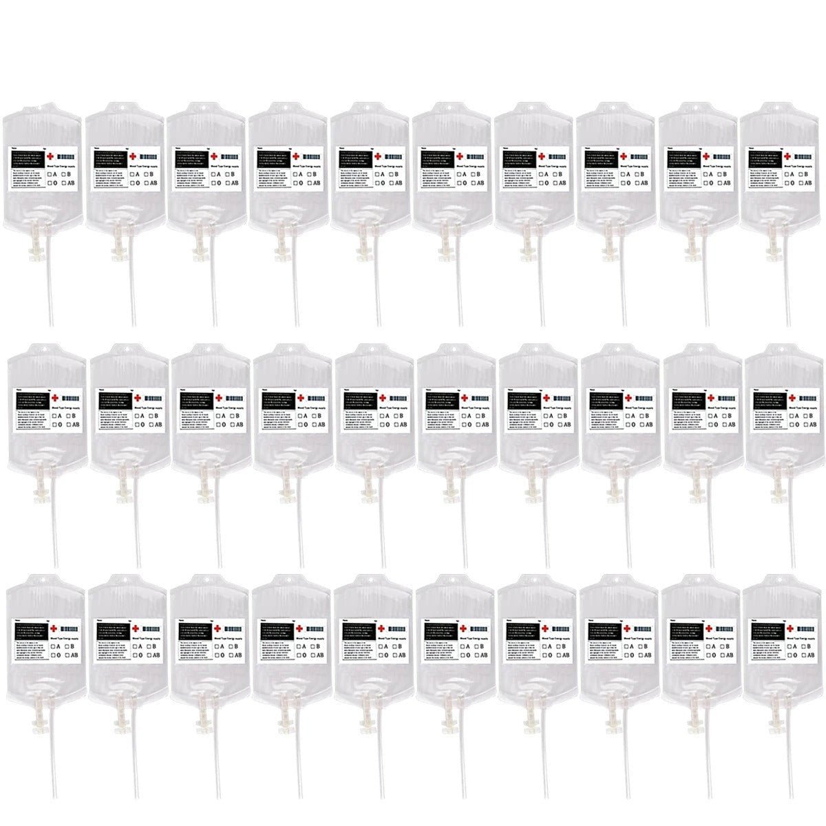 Raxiva-halloween blood bag drink pack reusable cups containers vampire zombie party supplies