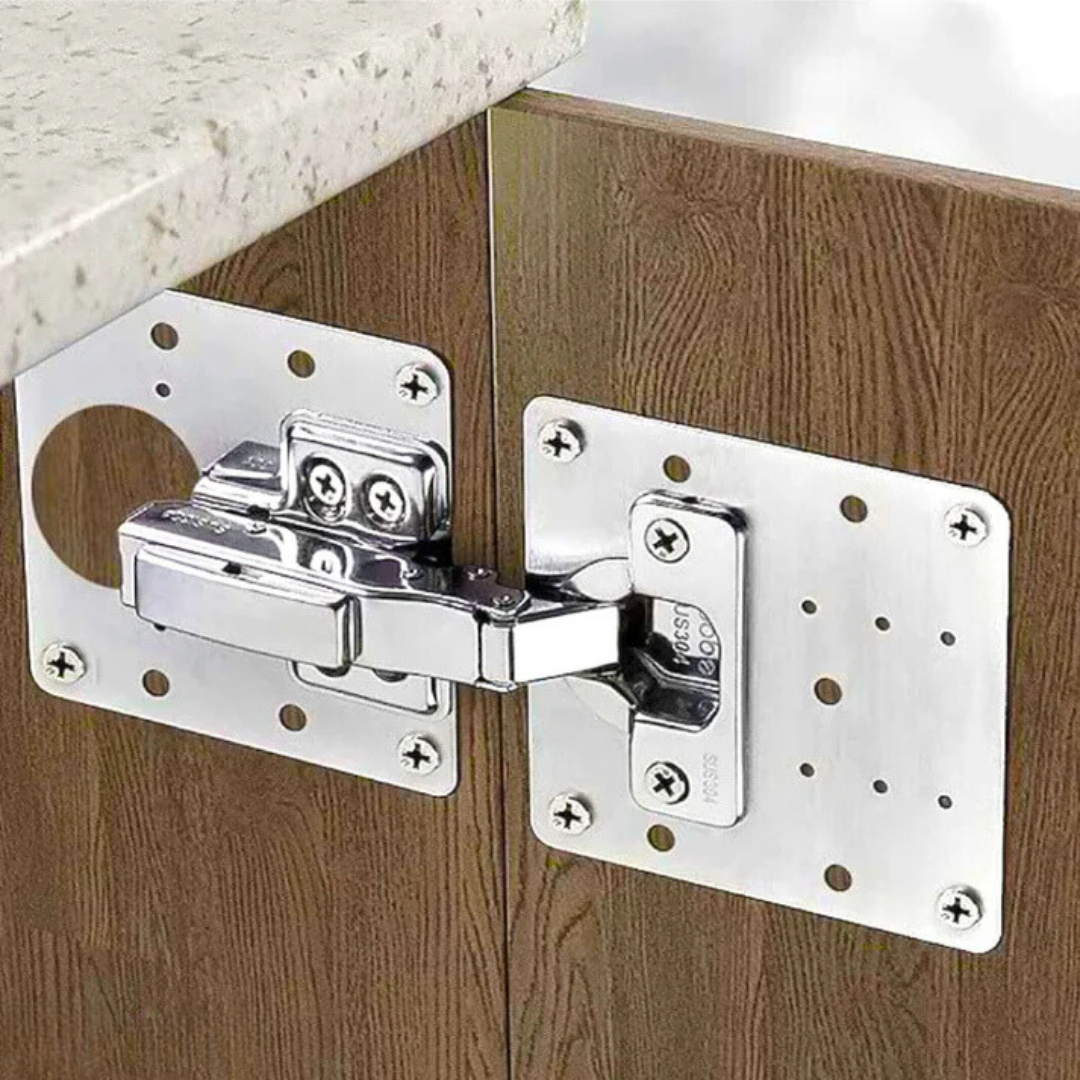 Raxiva-fixarmoire kit reparation charnieres acier inoxydable 4 pcs