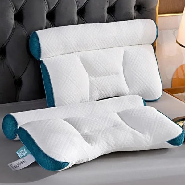 Raxiva-ergonomic goose down pillow cervical support comfort sleep enhancing pillow