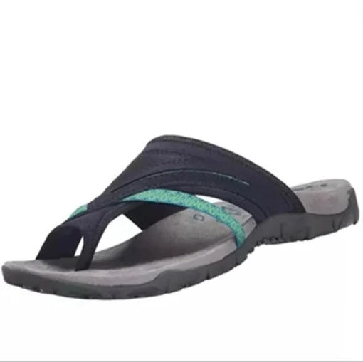 Raxiva-womens orthopedic comfortable casual cross strap flip flops