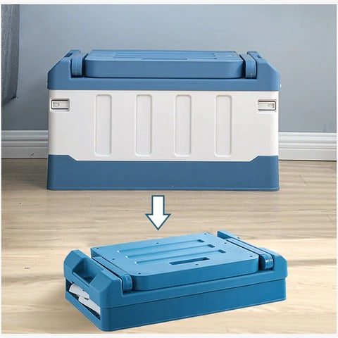 Raxiva-spacious indoor outdoor collapsible trunk storage bin with seat