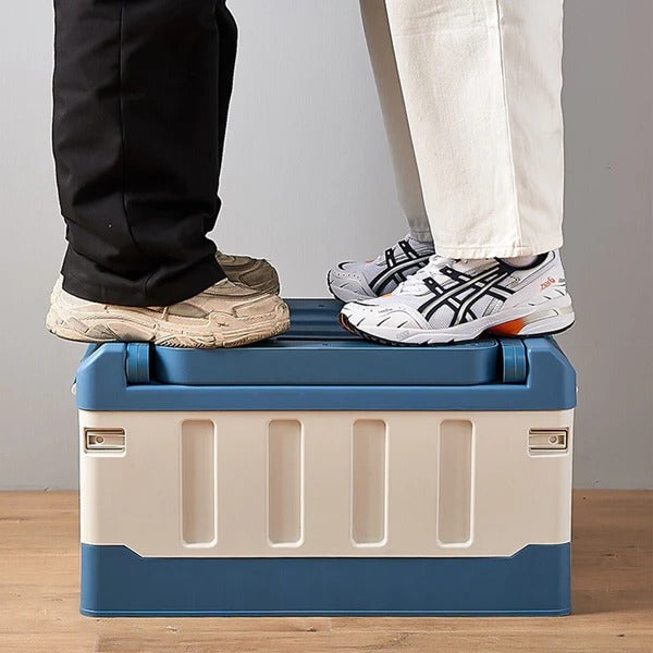 Raxiva-spacious indoor outdoor collapsible trunk storage bin with seat