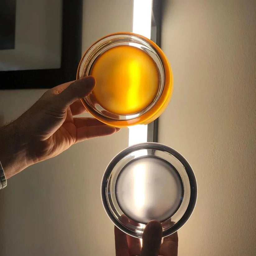 Raxiva-modern dimple glass led wall light