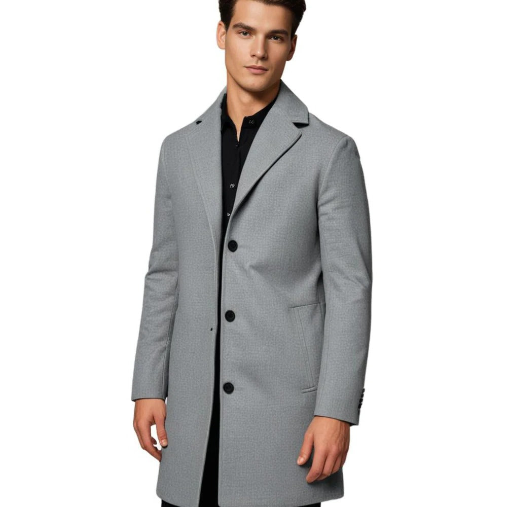 Raxiva-long winter coat for men