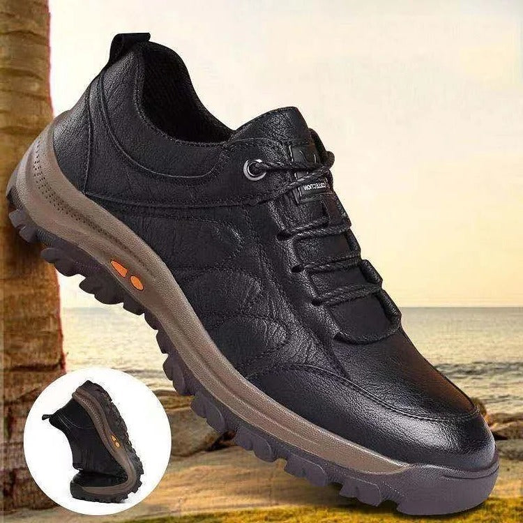 Raxiva-men casual hand stitched arch support non slip breathable shoes