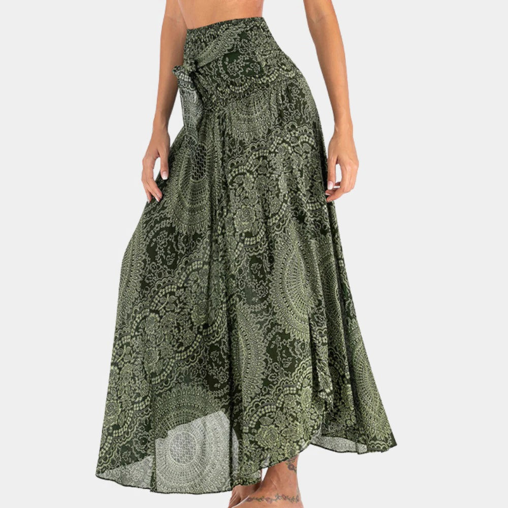 Raxiva-bohemian maxi skirt women
